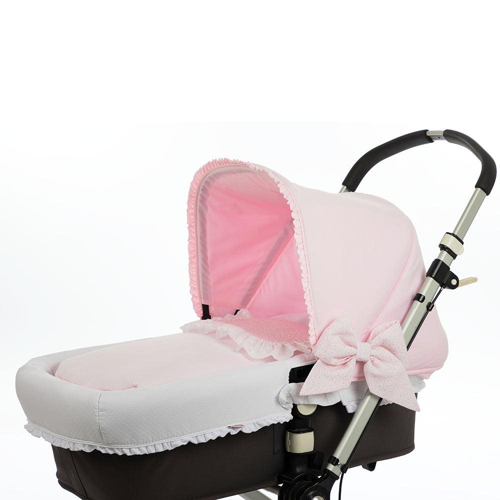 Saco Capazo Verano 742 flores Rosa Bebiti Nanetes - Nanetes #